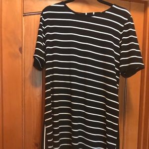 3x striped top with back detail